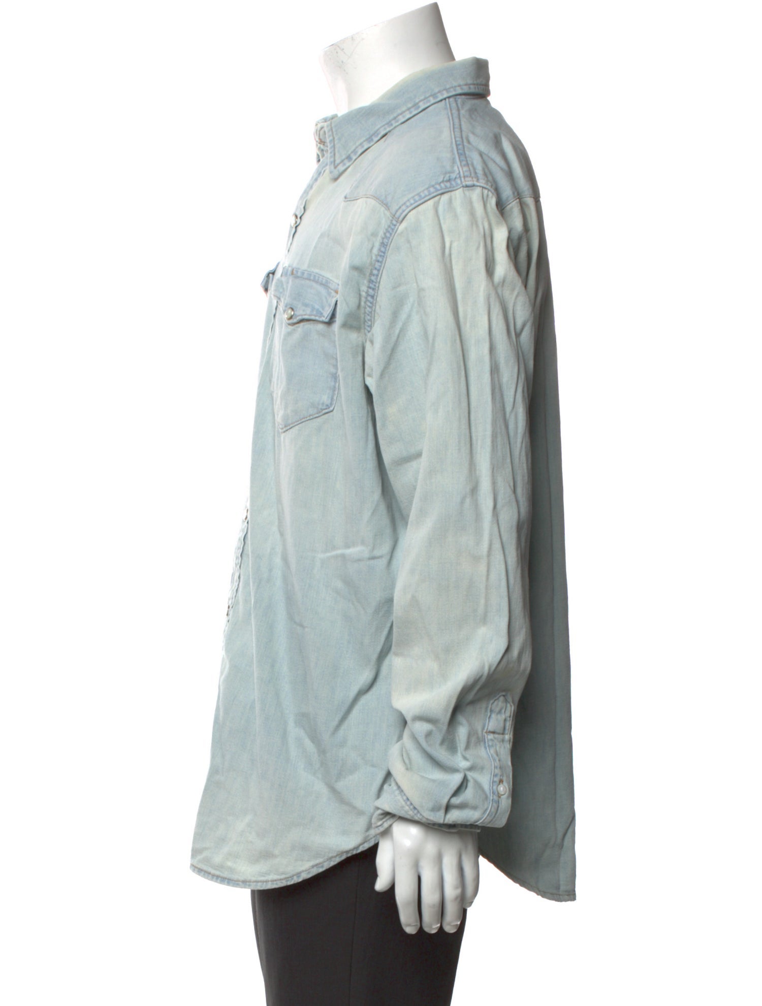 Ralph Lauren Purple Label Long Sleeve Denim Shirt