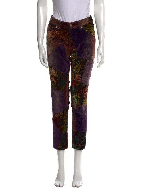 Ralph Lauren Purple Label Printed Straight Leg Pants