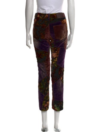 Ralph Lauren Purple Label Printed Straight Leg Pants
