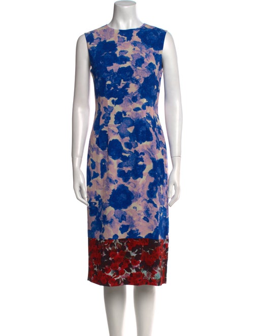 Dries Van Noten Floral Print Midi Length Dress