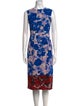 Dries Van Noten Floral Print Midi Length Dress