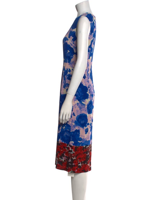 Dries Van Noten Floral Print Midi Length Dress