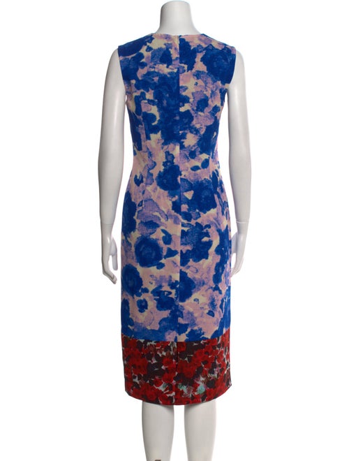 Dries Van Noten Floral Print Midi Length Dress