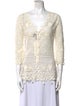 Ralph Lauren Purple Label Lace Pattern V-Neck Tunic