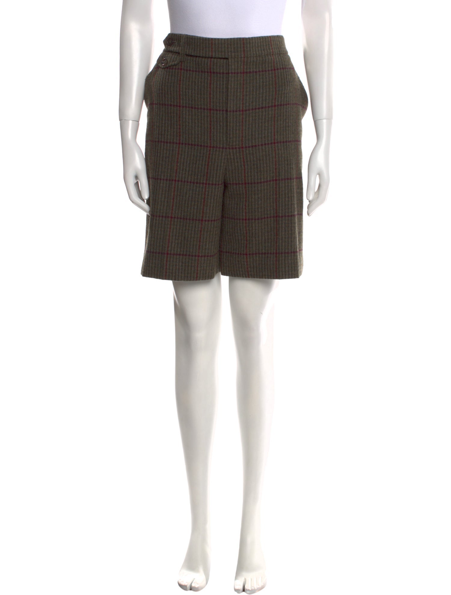 Ralph Lauren Purple Label Wool Knee-Length Shorts