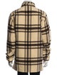 Ralph Lauren Purple Label Wool Plaid Print Trucker Jacket