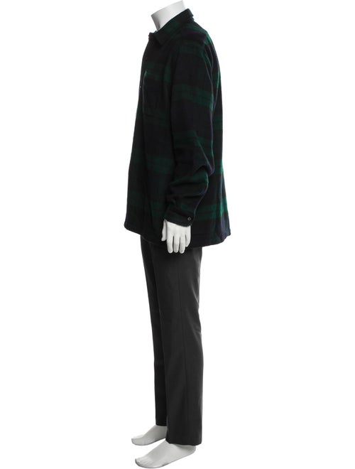 Ralph Lauren Purple Label Cashmere Plaid Print Shirt