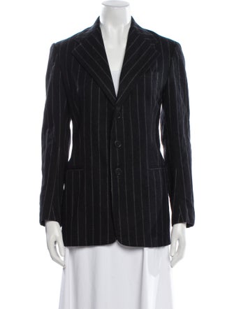 Ralph Lauren Purple Label Wool Striped Blazer