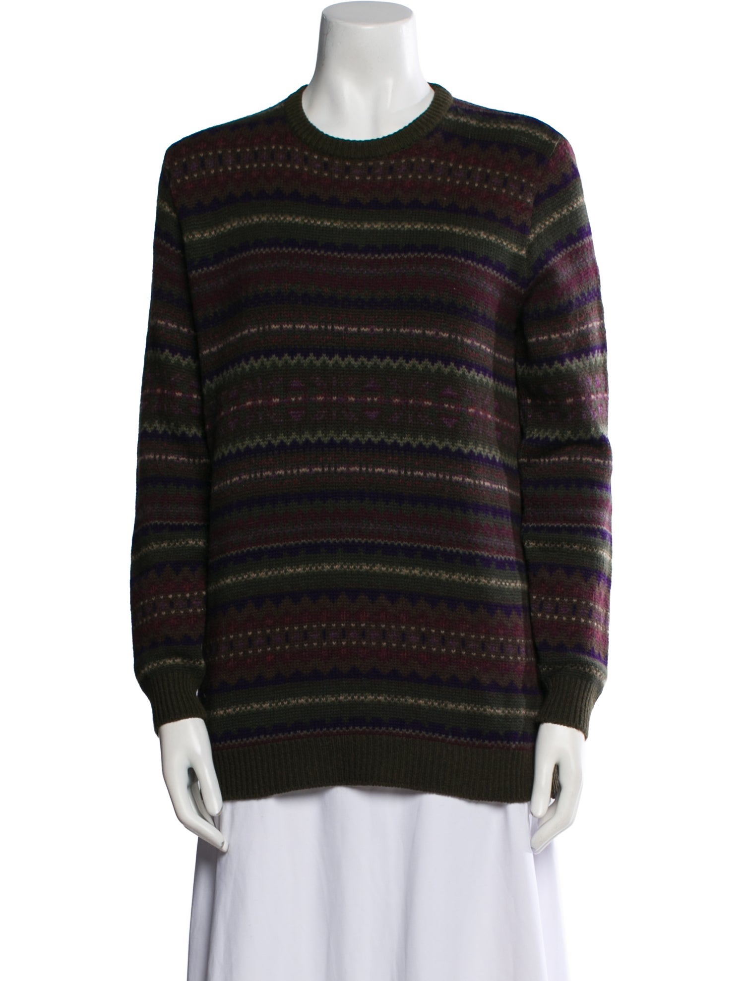 Ralph Lauren Purple Label Cashmere Striped Sweater