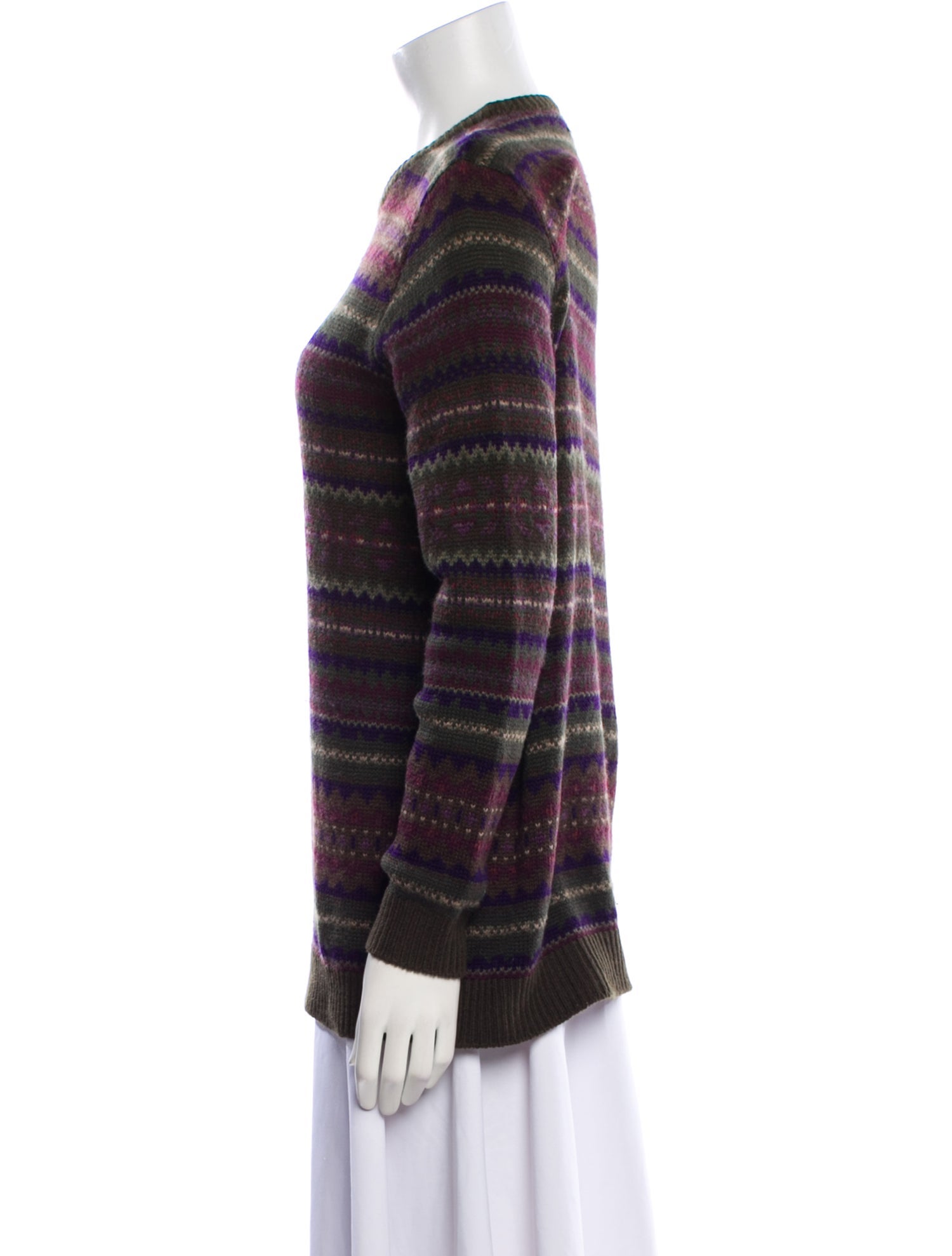 Ralph Lauren Purple Label Cashmere Striped Sweater