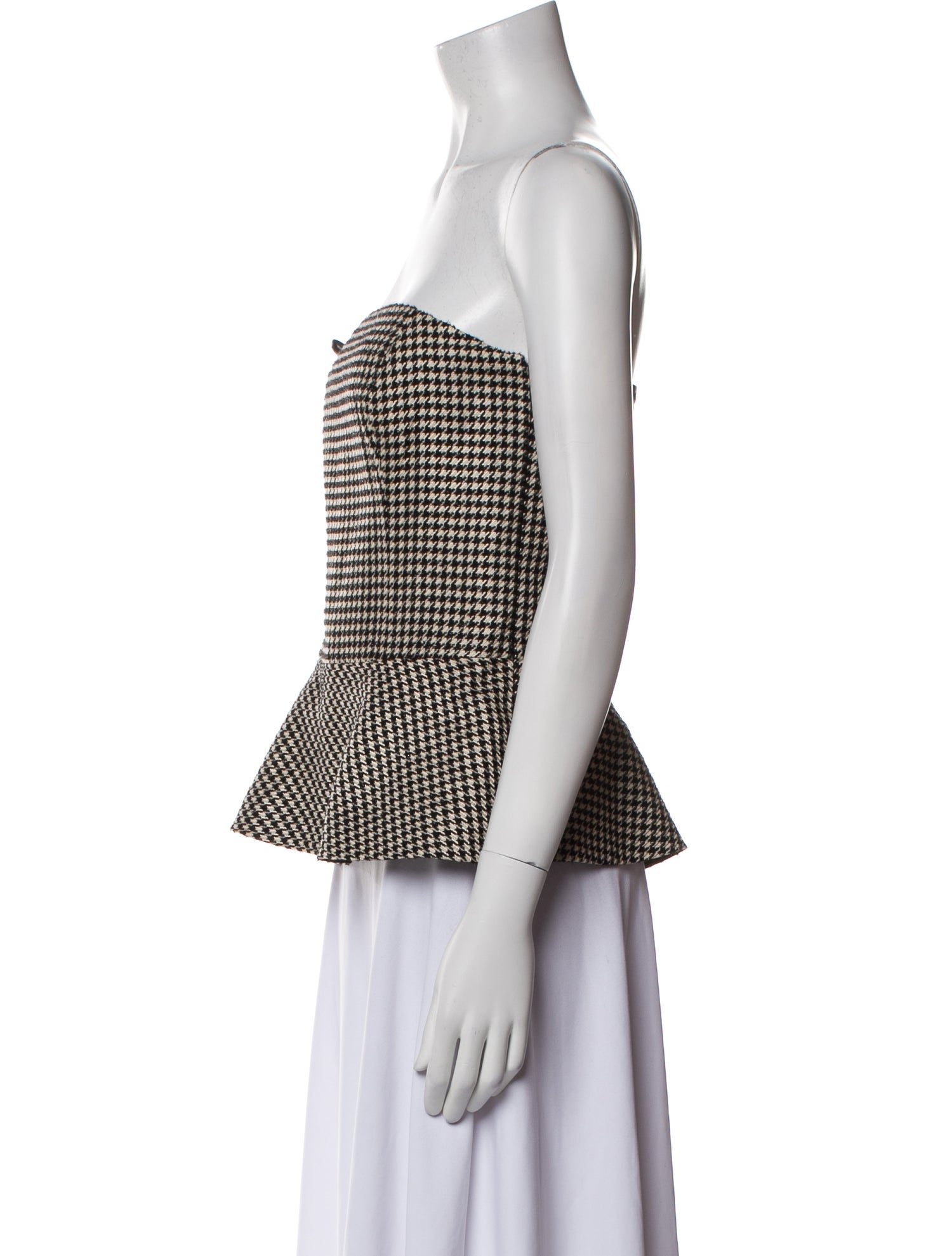 Ralph Lauren Purple Label Printed Strapless Top