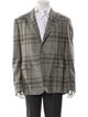 Ralph Lauren Purple Label Plaid Print Blazer