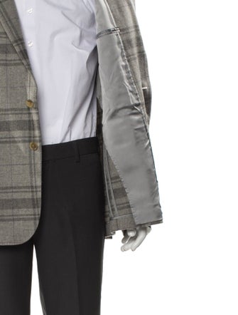 Ralph Lauren Purple Label Plaid Print Blazer