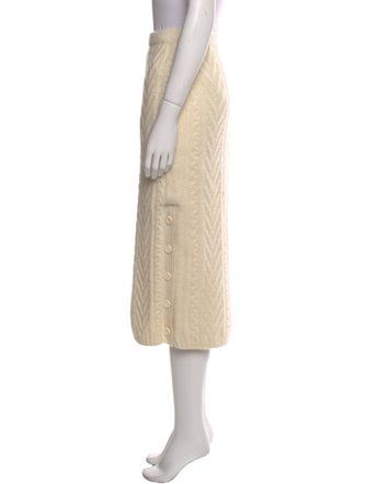 Ralph Lauren Purple Label Cashmere Midi Length Skirt