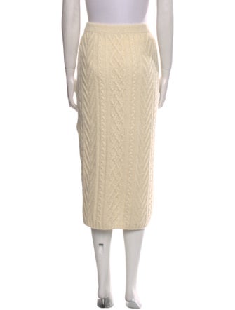 Ralph Lauren Purple Label Cashmere Midi Length Skirt