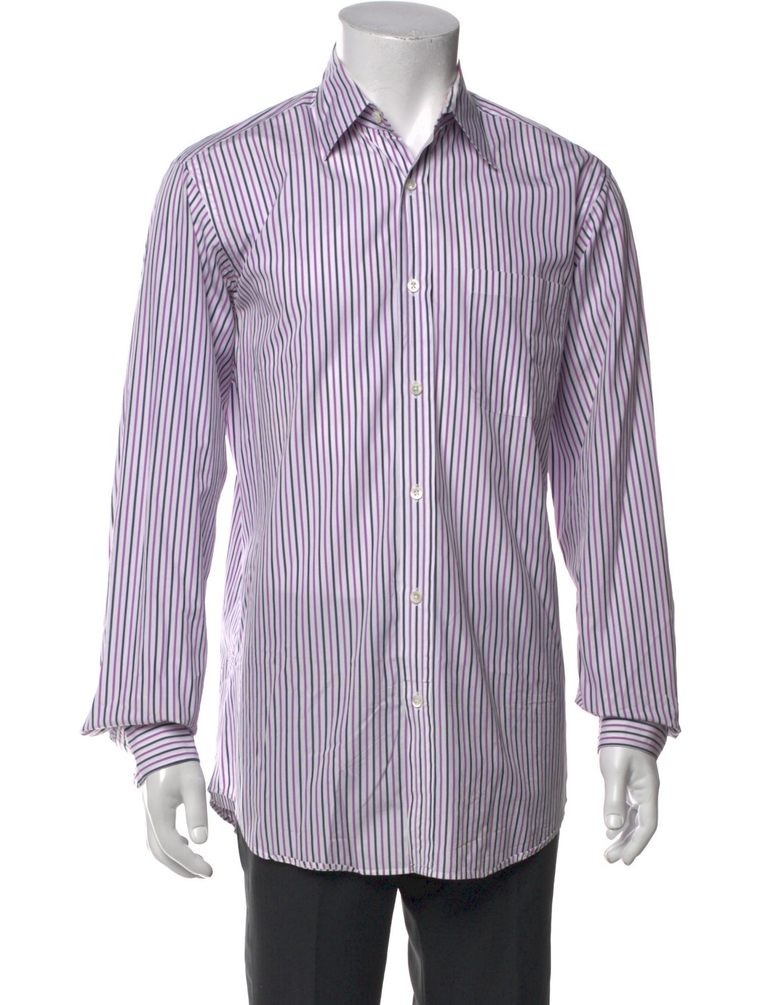 Ralph Lauren Purple Label Striped Long Sleeve Shirt
