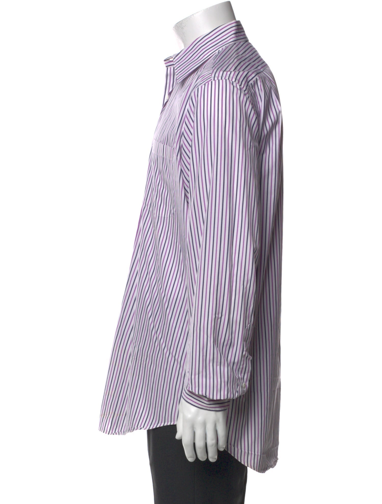 Ralph Lauren Purple Label Striped Long Sleeve Shirt