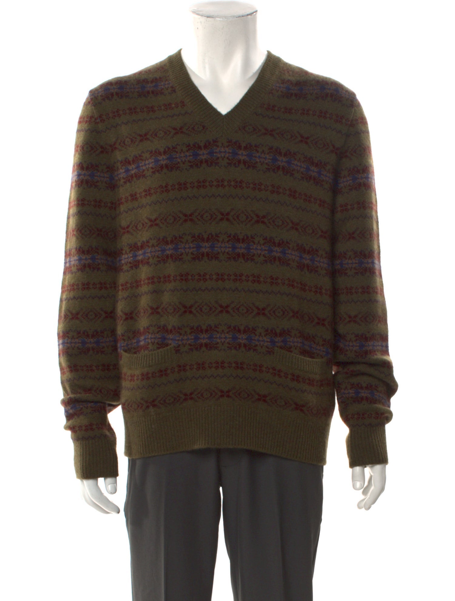 Ralph Lauren Purple Label Cashmere Striped Pullover w/ Tags