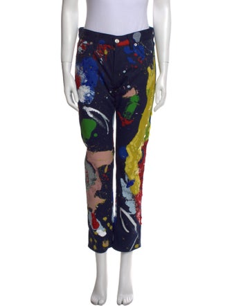 Ralph Lauren Purple Label Mid-Rise Straight Leg Jeans