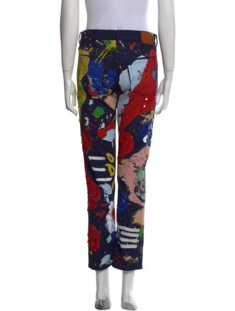 Ralph Lauren Purple Label Mid-Rise Straight Leg Jeans