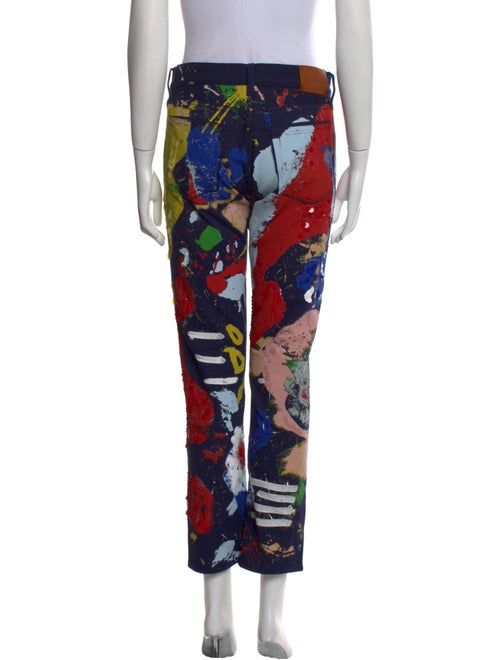 Ralph Lauren Purple Label Mid-Rise Straight Leg Jeans