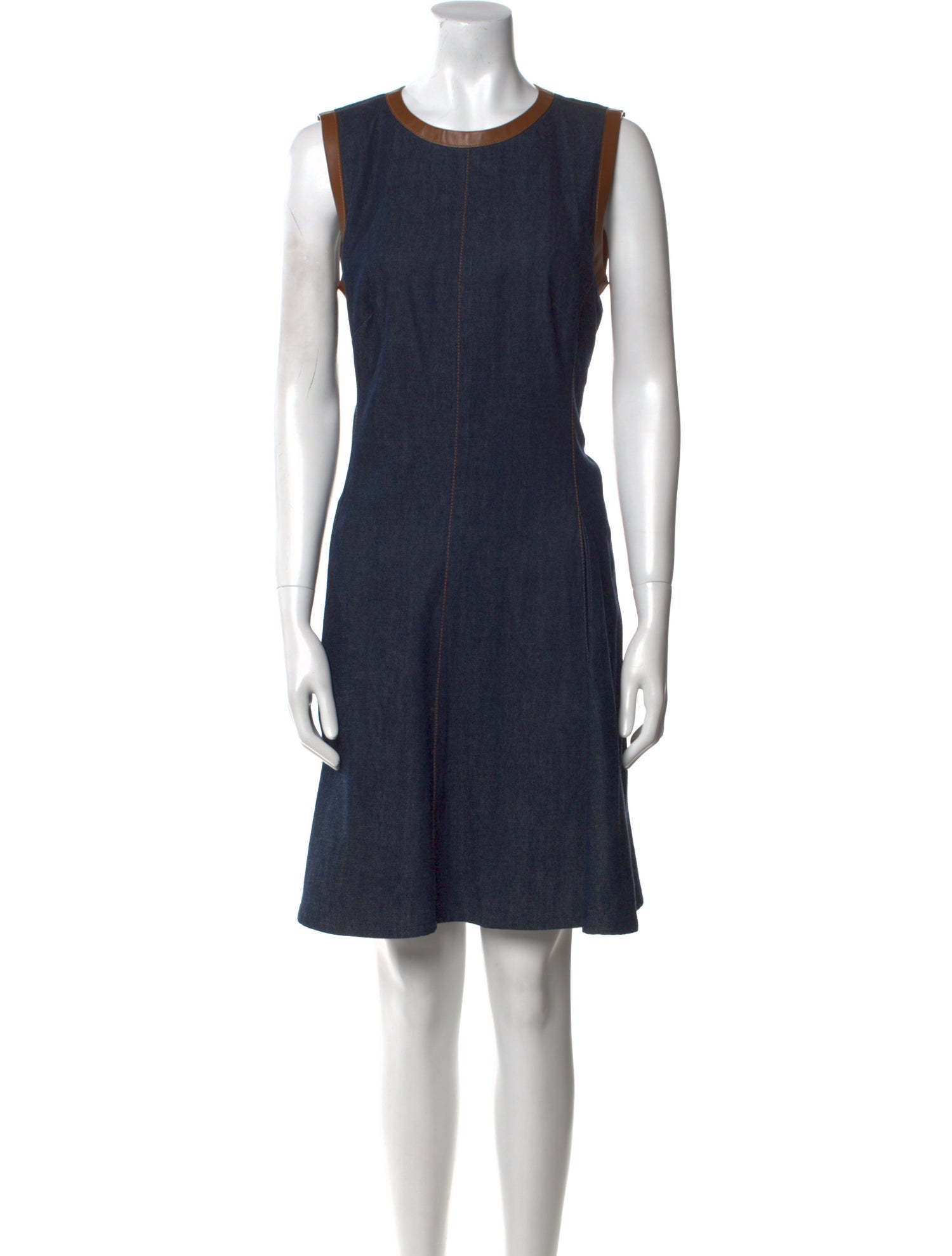 Ralph Lauren Purple Label Crew Neck Knee-Length Dress