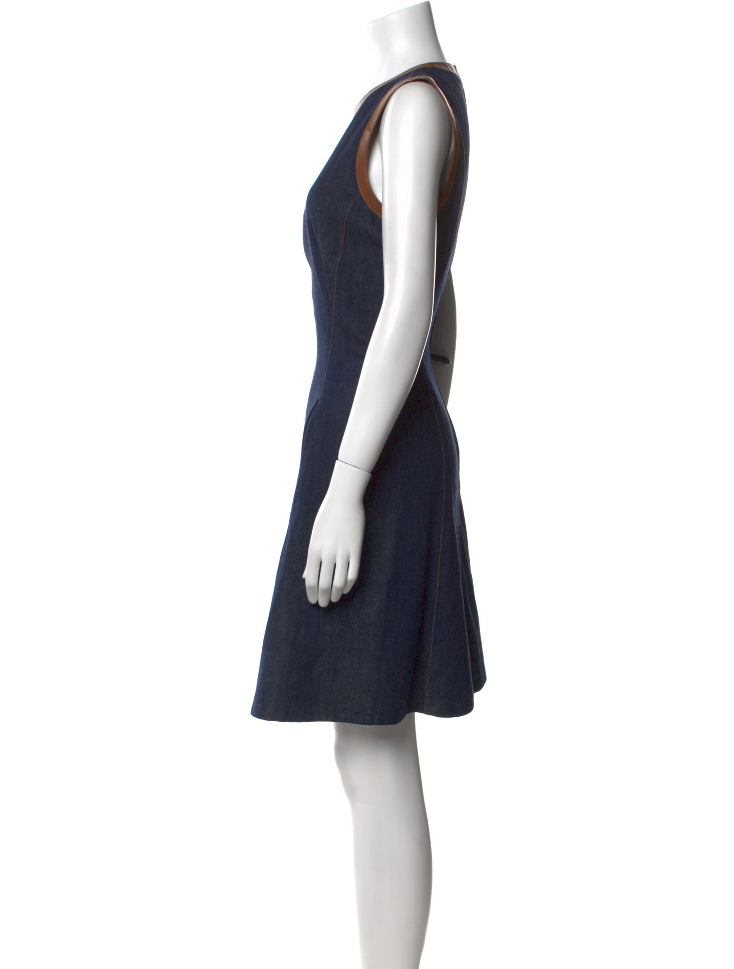 Ralph Lauren Purple Label Crew Neck Knee-Length Dress