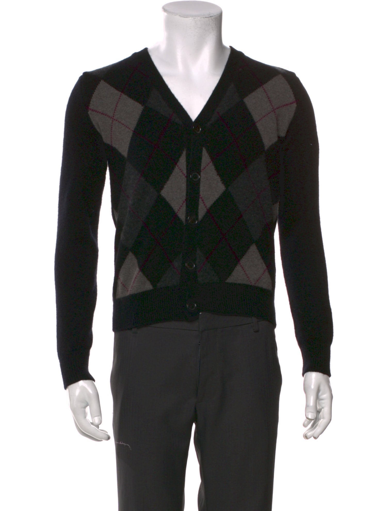 Ralph Lauren Purple Label Cashmere Printed Cardigan