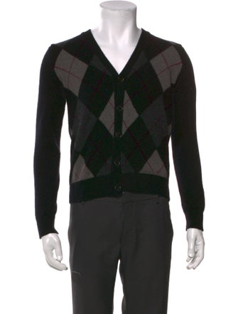 Ralph Lauren Purple Label Cashmere Printed Cardigan