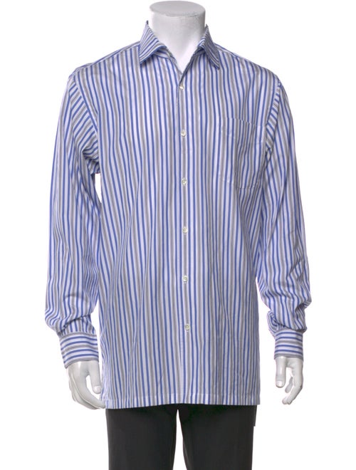 Ralph Lauren Purple Label Striped Long Sleeve Dress Shirt