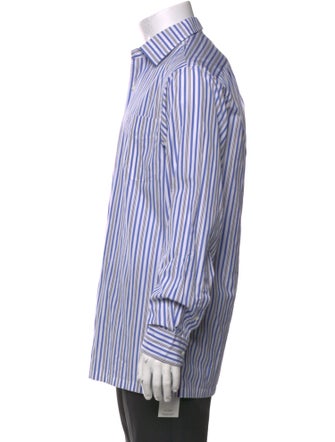 Ralph Lauren Purple Label Striped Long Sleeve Dress Shirt