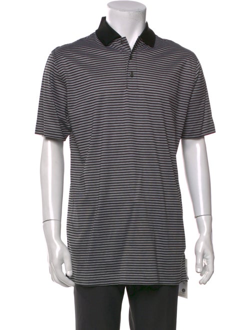 Ralph Lauren Purple Label Striped Collar Polo Shirt