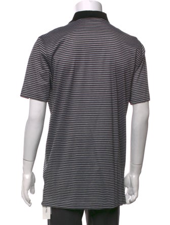 Ralph Lauren Purple Label Striped Collar Polo Shirt