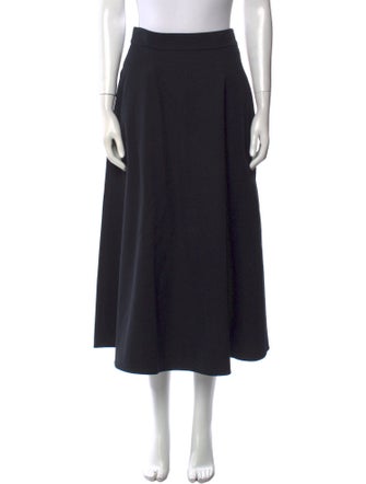 Ralph Lauren Purple Label Embroidered Accent Midi Length Skirt