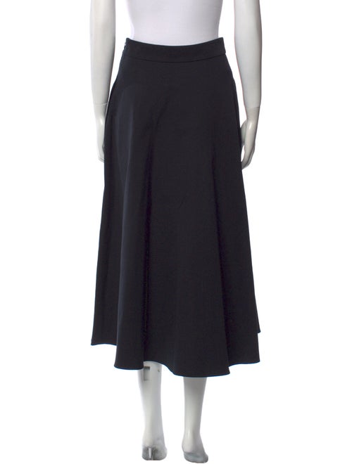 Ralph Lauren Purple Label Embroidered Accent Midi Length Skirt