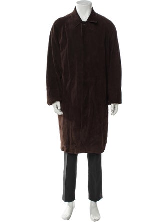 Ralph Lauren Purple Label Suede Overcoat