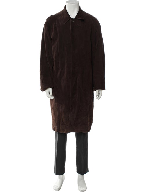 Ralph Lauren Purple Label Suede Overcoat