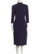 Ralph Lauren Purple Label Wool Midi Length Dress