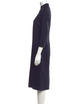 Ralph Lauren Purple Label Wool Midi Length Dress