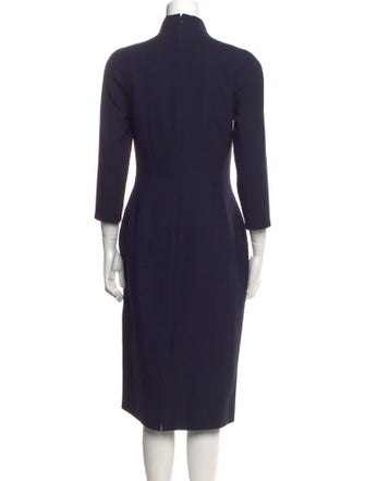 Ralph Lauren Purple Label Wool Midi Length Dress