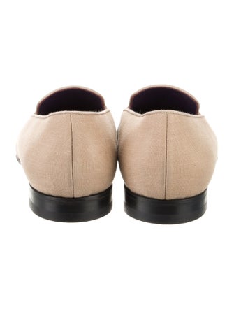 Ralph Lauren Purple Label Embroidered Accent Loafers