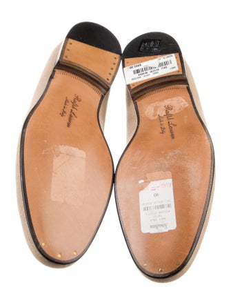 Ralph Lauren Purple Label Embroidered Accent Loafers