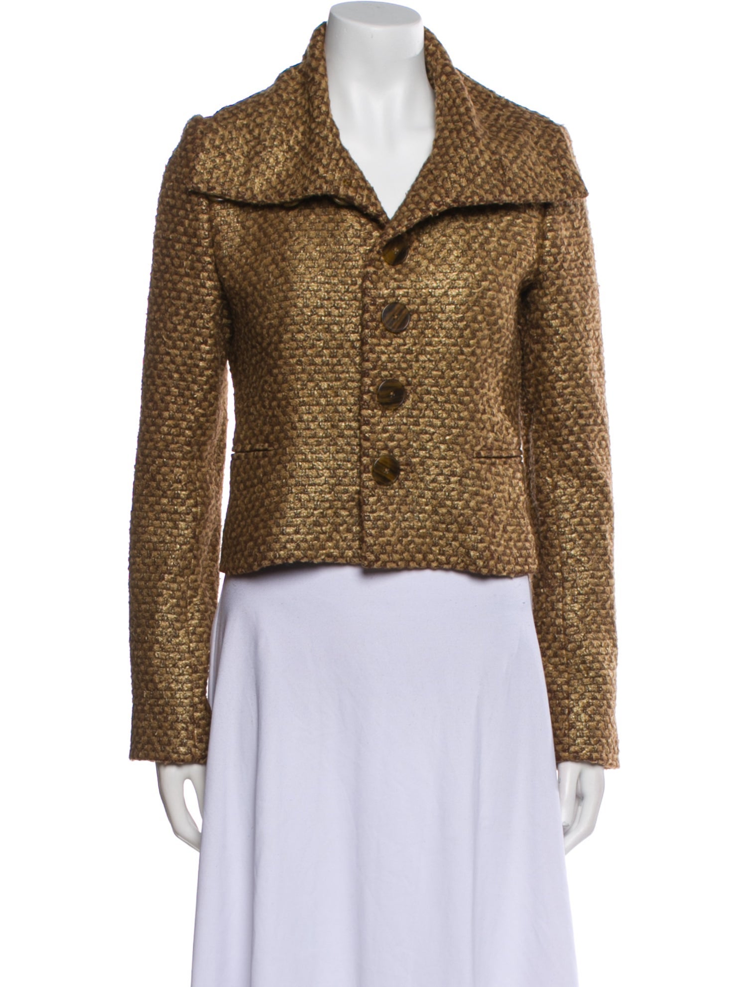 Ralph Lauren Purple Label Wool Tweed Pattern Blazer