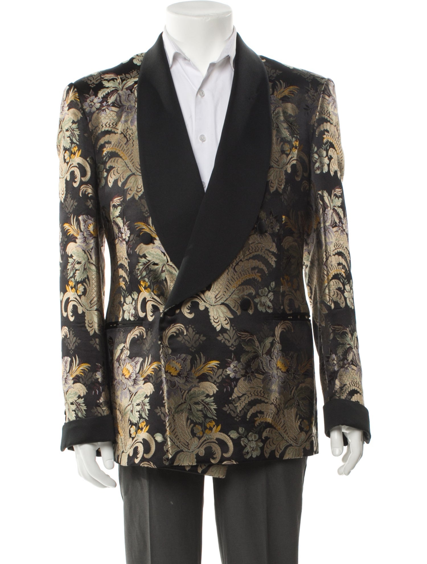 Ralph Lauren Purple Label Silk Printed Tuxedo