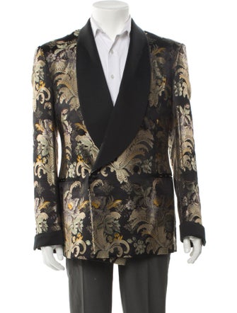 Ralph Lauren Purple Label Silk Printed Tuxedo