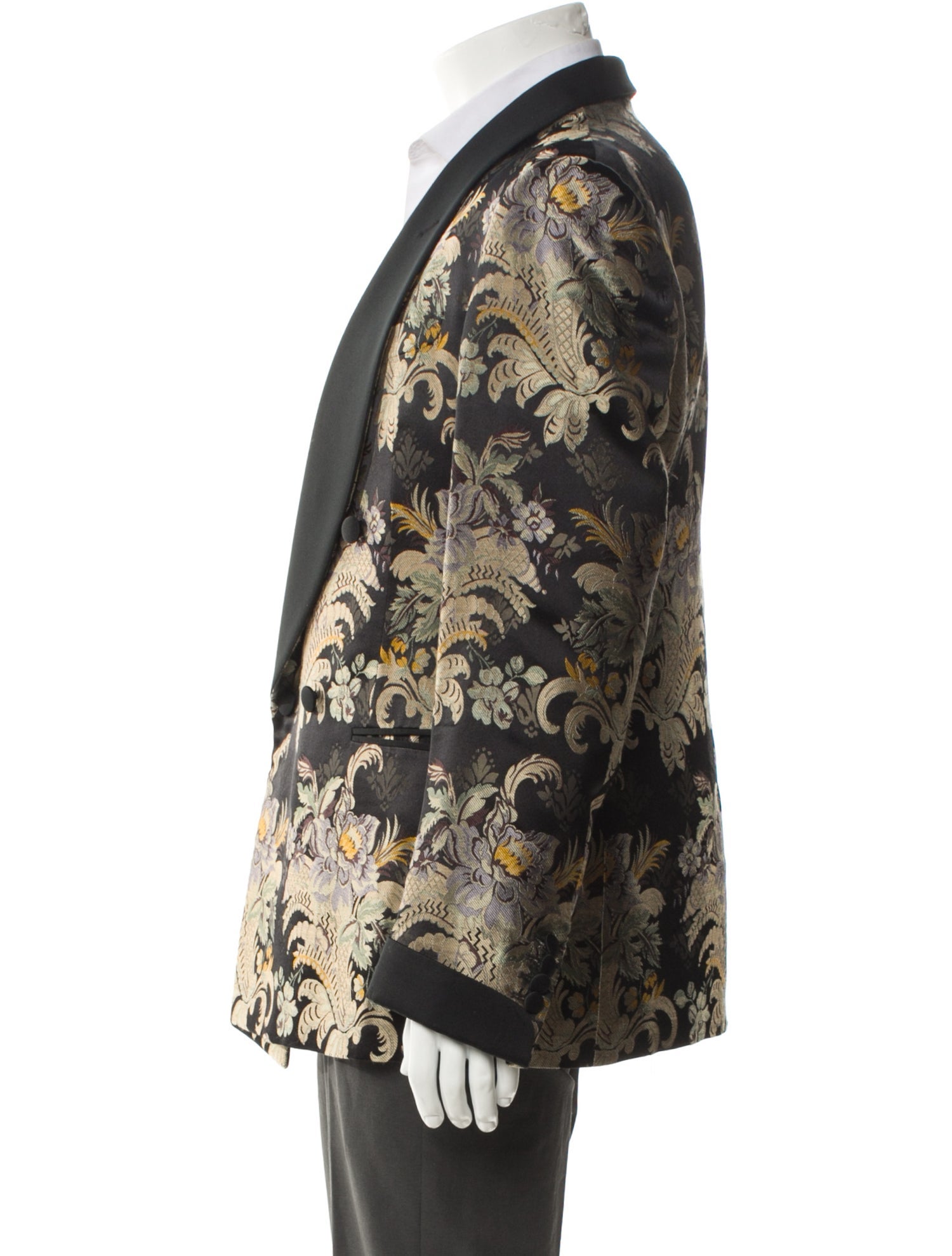 Ralph Lauren Purple Label Silk Printed Tuxedo