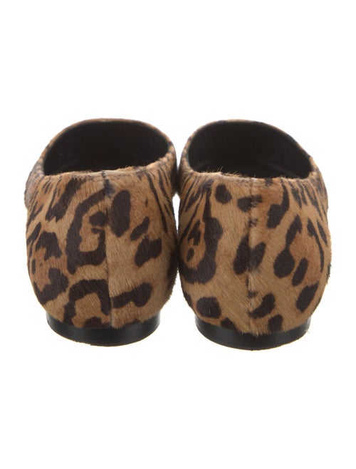 Ralph Lauren Purple Label Ponyhair Animal Print Ballet Flats
