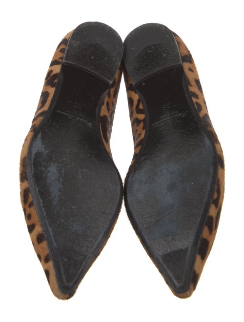 Ralph Lauren Purple Label Ponyhair Animal Print Ballet Flats
