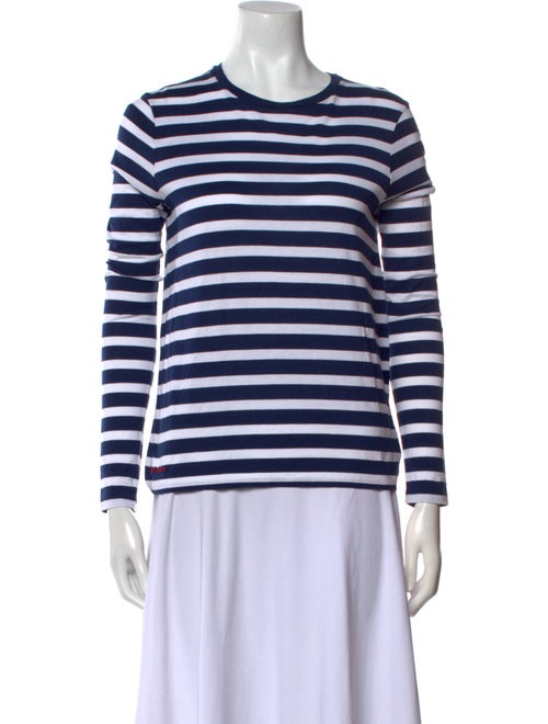 Ralph Lauren Purple Label Striped Crew Neck Top