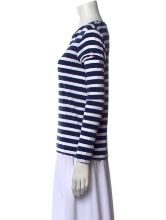 Ralph Lauren Purple Label Striped Crew Neck Top